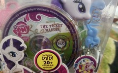 Hasbro My Little Pony Brushable G4 Rarity+DVD signed by TABITHA ST. GERMAIN