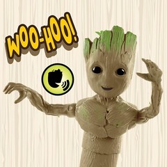 Marvel Studios I Am Groot Groove ‘N Grow Groot, 13.5-Inch Interactive Action Fig