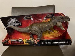 Jurassic World Dino Bite N’ Fight Tyrannosaurus T-Rex *Loose/Open Box Wear READ*