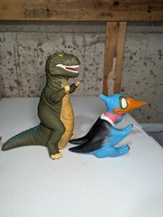 Pizza Hut 1988 THE LAND BEFORE TIME Six (6) Hand Puppets COMPLETE SET