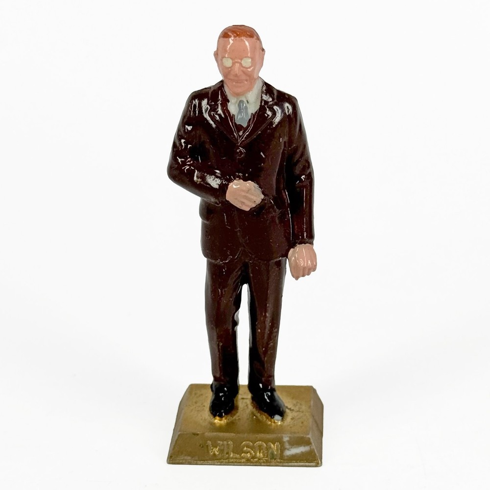Louis Marx Woodrow Wilson US Presidents Figure 60mm Scale Painted Plastic