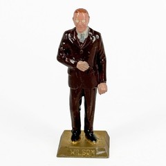 Louis Marx Woodrow Wilson US Presidents Figure 60mm Scale Painted Plastic