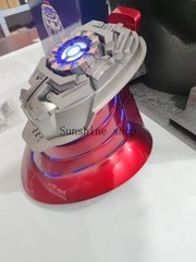 1:1 Iron Man MK5 Helmet LED Base Stand 5.2 Bluetooth Speaker Breathing Light New