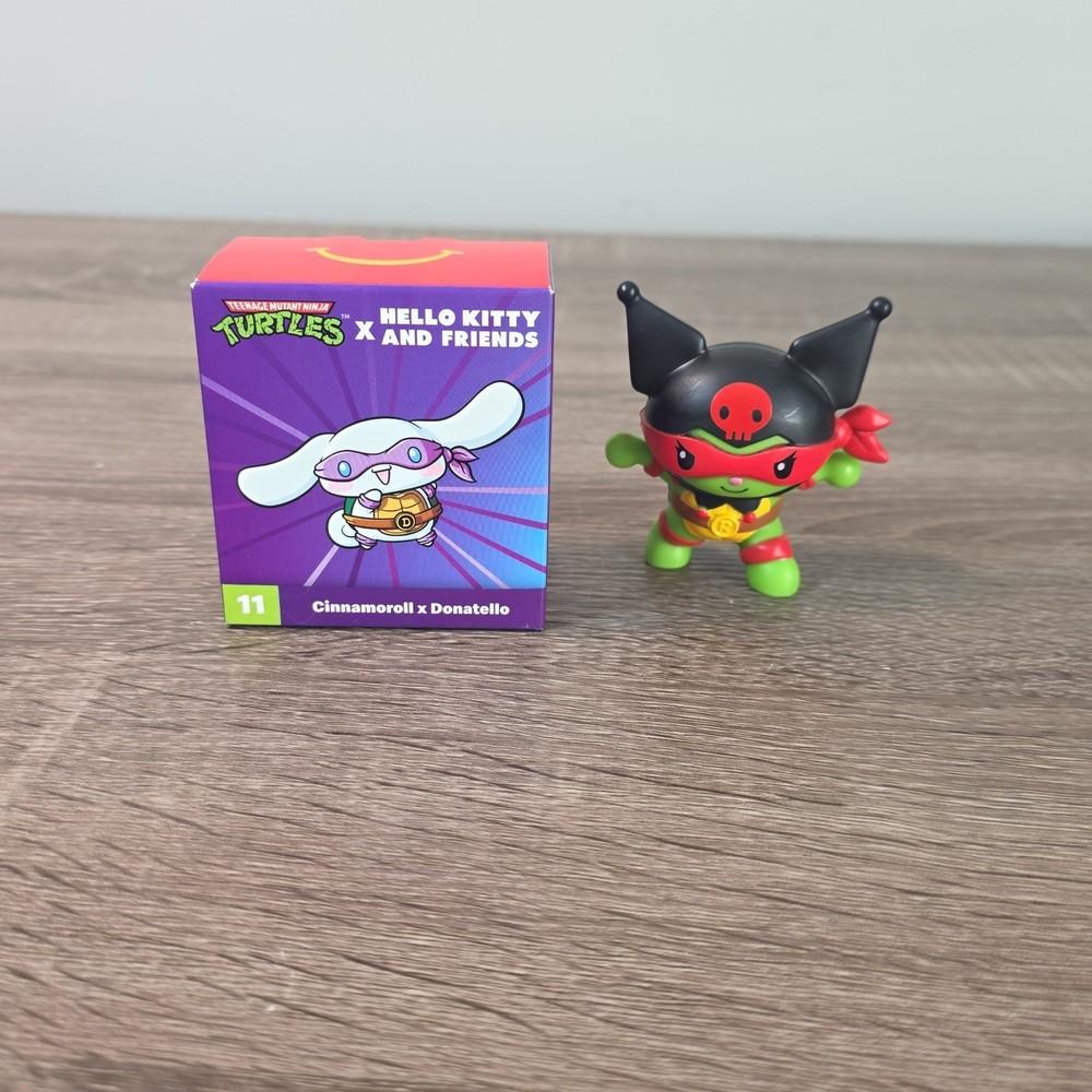 McDonalds 2025 Sanrio Hello Kitty TMNT Kuromi Raphael Cinnamaroll Donatello Lot