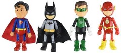 Herocross Mini HMF Box of 4 Justice League Series 0.5 ”DC Comics” Action Figur