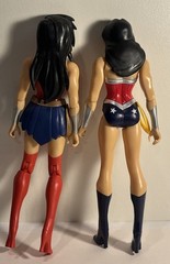 Mattel 12” Posable Wonder Woman 2015-2016 Figure Lot of 2. No packaging. DC