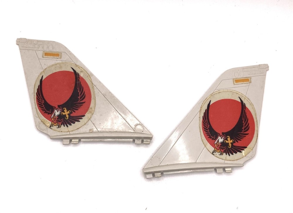 Skystriker Tail Fin Wing (2) Part GI Joe Vintage 1983 Vehicle Action