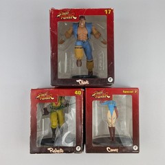 Street Fighter Fanhome Figures Lot Of 3 Cammy Special 2 T. Hawk #17 Rolento #40
