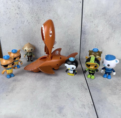 Fisher-Price Octonauts 8 Figure Lot Gup-B Submarine Kwazaii Captain Barnacles