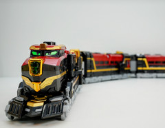 Metal Cardbot S BLASTRAIN Blast Train Red Transforming Robot Korean Toys