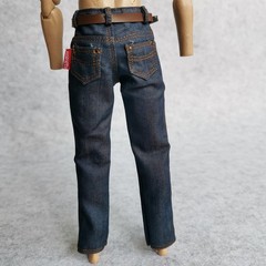 2X 1/6 Custom Scale Blue Jeans Pants for 12″ Male Action Figure Doll Clothes …