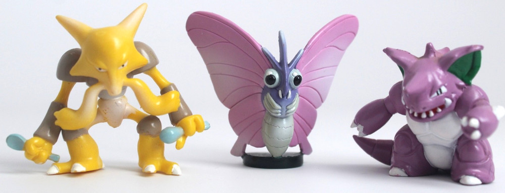 Alakazam Venomoth Nidoking TOMY Pokemon figure set 1999 Vintage Nintendo lot