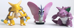 Alakazam Venomoth Nidoking TOMY Pokemon figure set 1999 Vintage Nintendo lot
