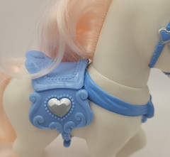 Disney Princess Palace Pets Cinderellas Blue and White Pony “Bibbidy” Pink Mane