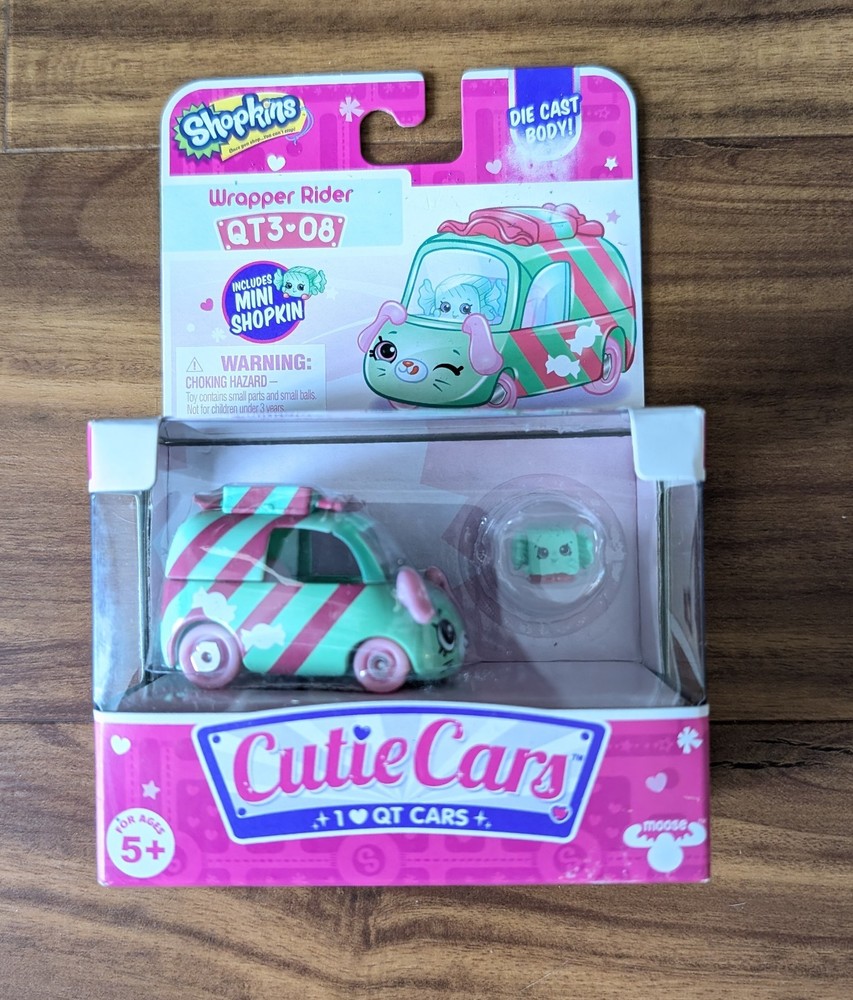 SHOPKINS CUTIE CARS SERIES 3 QT3-08 Wrapper Rider DIE CAST CAR