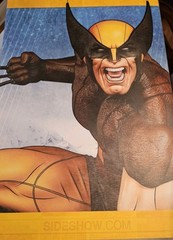 Sideshow Collectibles Premium Format Exclusive Wolverine Statue Brown Costume