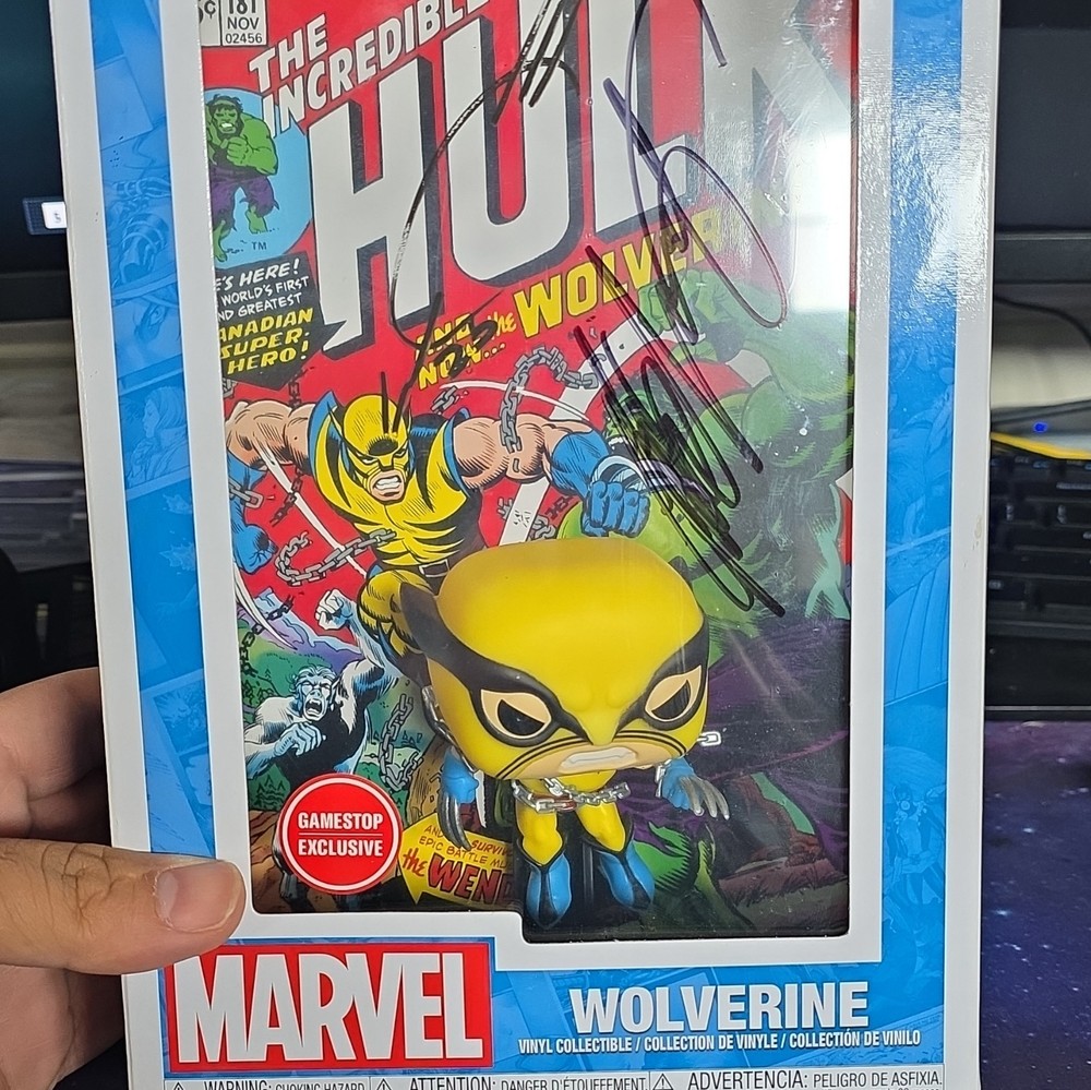 Funko Pop Comic Covers Marvel Wolverine Auto By Joe Quesada, Chris Claremont 1/1