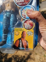 WWE WWF Jakks Back Talkin’ Slammer Series 3 Stone Cold Steve Austin In Package