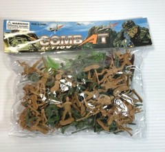 Plastic Action Figures Toy Soldiers Combat Army Military Toys 50+ Figurines