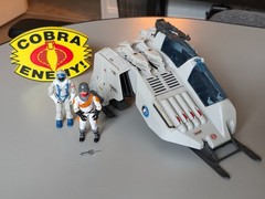 Vintage GI Joe Cobra Wolf with Ice Viper 1987 Hasbro