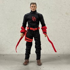 PB-DD-NW-BK: 1/12 Black Daredevil Outfit Set for 6″ Nota NT-01 NWToys NW02 Body