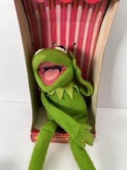 Vtg 1977 Kermit the Frog Fisher Price #850 Jim Henson Muppets Plush W/ Box