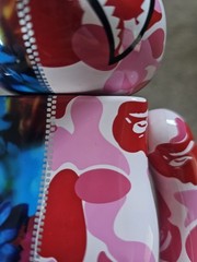 Bape x Mika Ninagawa 400% and 100% Red Set Bearbrick
