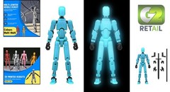 Durable Titian 13 Glow-in-the-Dark Action Figure – Perfect for Play or Display