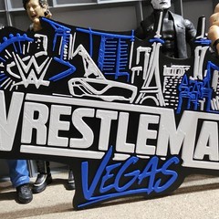 WWE Mattel WrestleMania 42 Vegas Large Logo Accessory V2