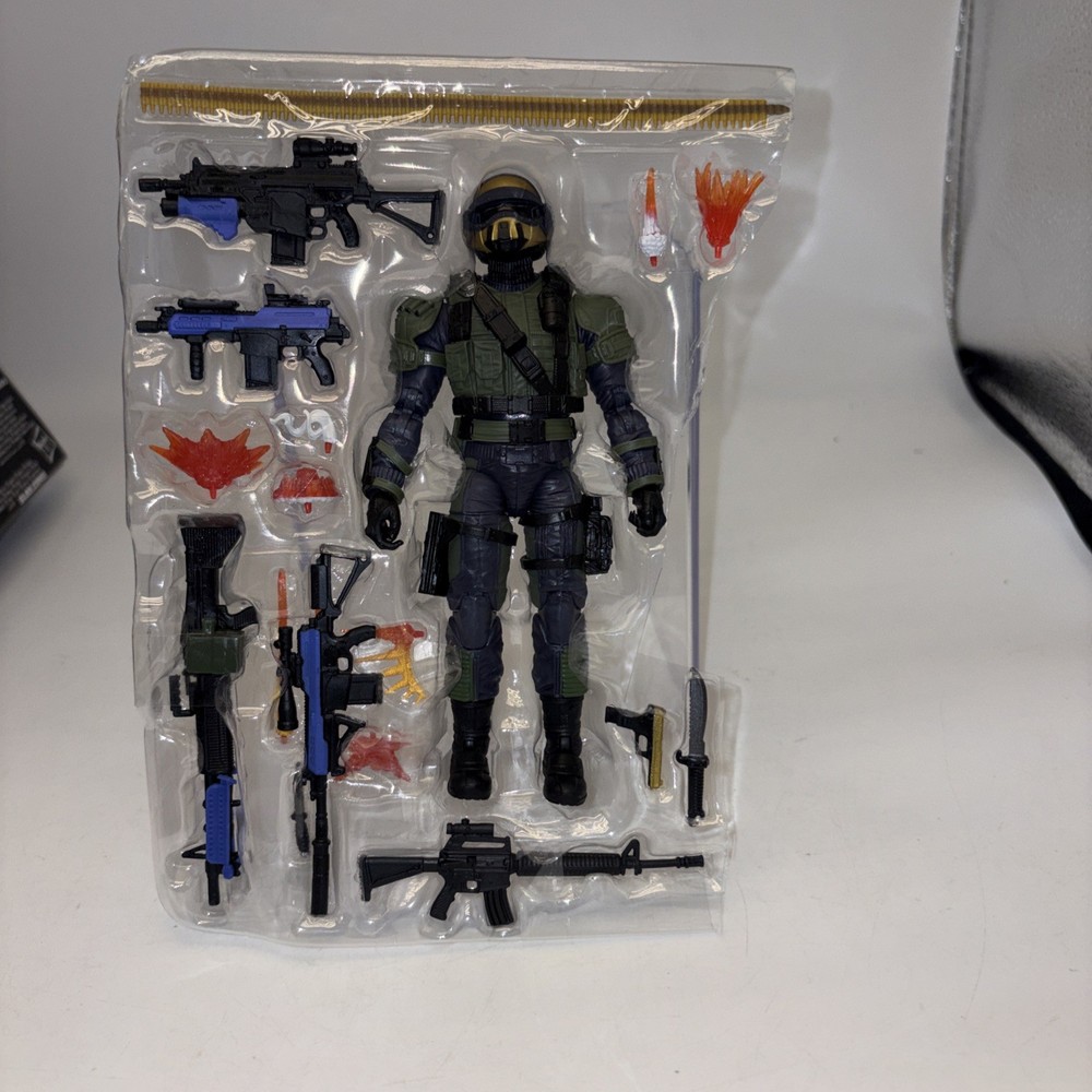 MINTY G.I Joe Classified Series Steel Corps Commander 6″ Figure New Complete