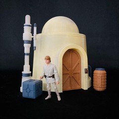 Tatooine Building Diorama #3 For 3.75 in (1:18) Figures (Painted)