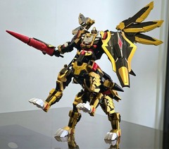 Metal Cardbot W Knight Gryphon Transforming Robot Figure SAMG Korea Toy Mecha KO