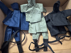 1/12 Scale Japanese samurai ninja costumes for 6" Action Figure Body