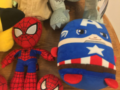 Plush Lot Of Pikachu Star Wars Grogu Jurassic Park Spider-man Captain America