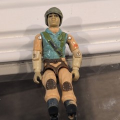 Tan/Green/Black Military & Adventure Action Figure – Articulated, Plastic