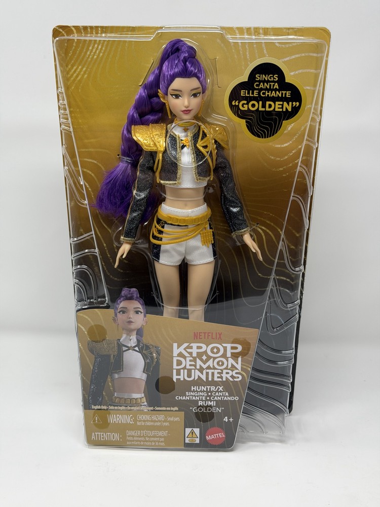 KPop Demon Hunters HUNTR/X Rumi Golden Singing Doll Mattel Netflix New Sealed