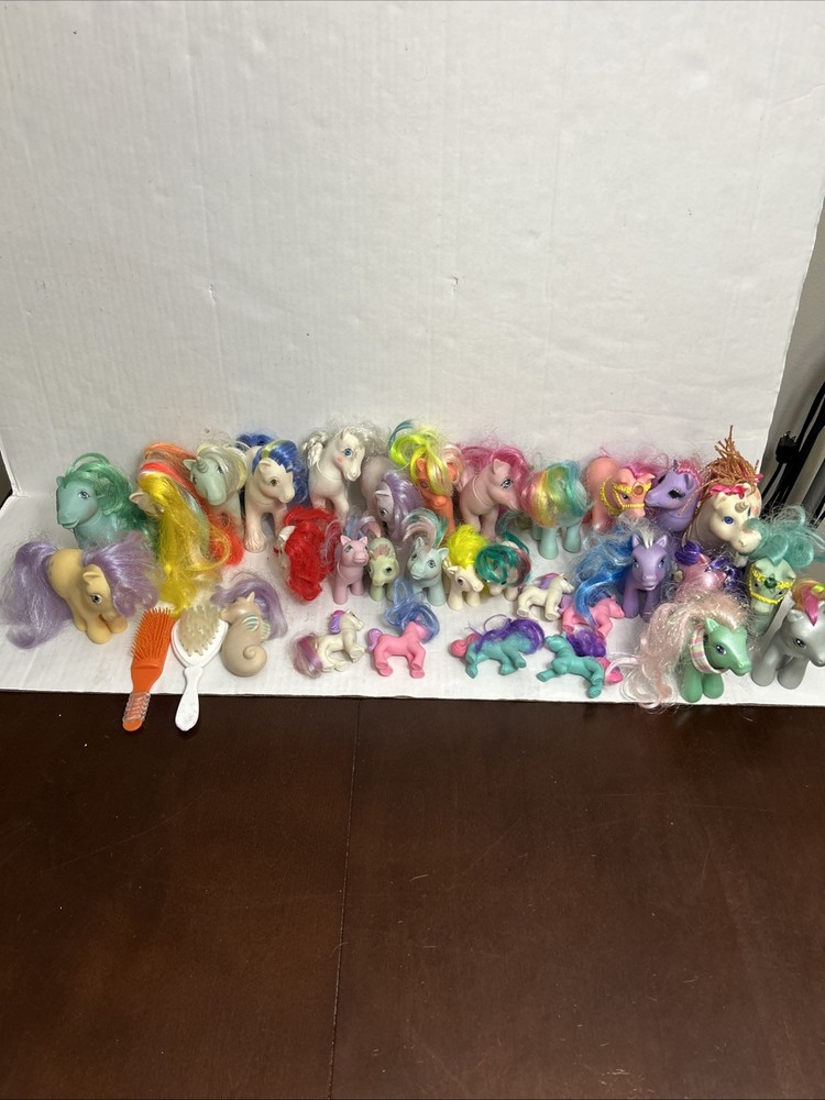 My Little Pony G1 80s 90s 2000s Huge Lot Of 31 Babies Adults Seahorse Miniatures