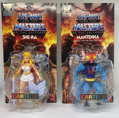 Lot of 2 Masters of the Universe SHE-RA & MANTENNA 5.5″ Cartoon Figure JBM76 &78