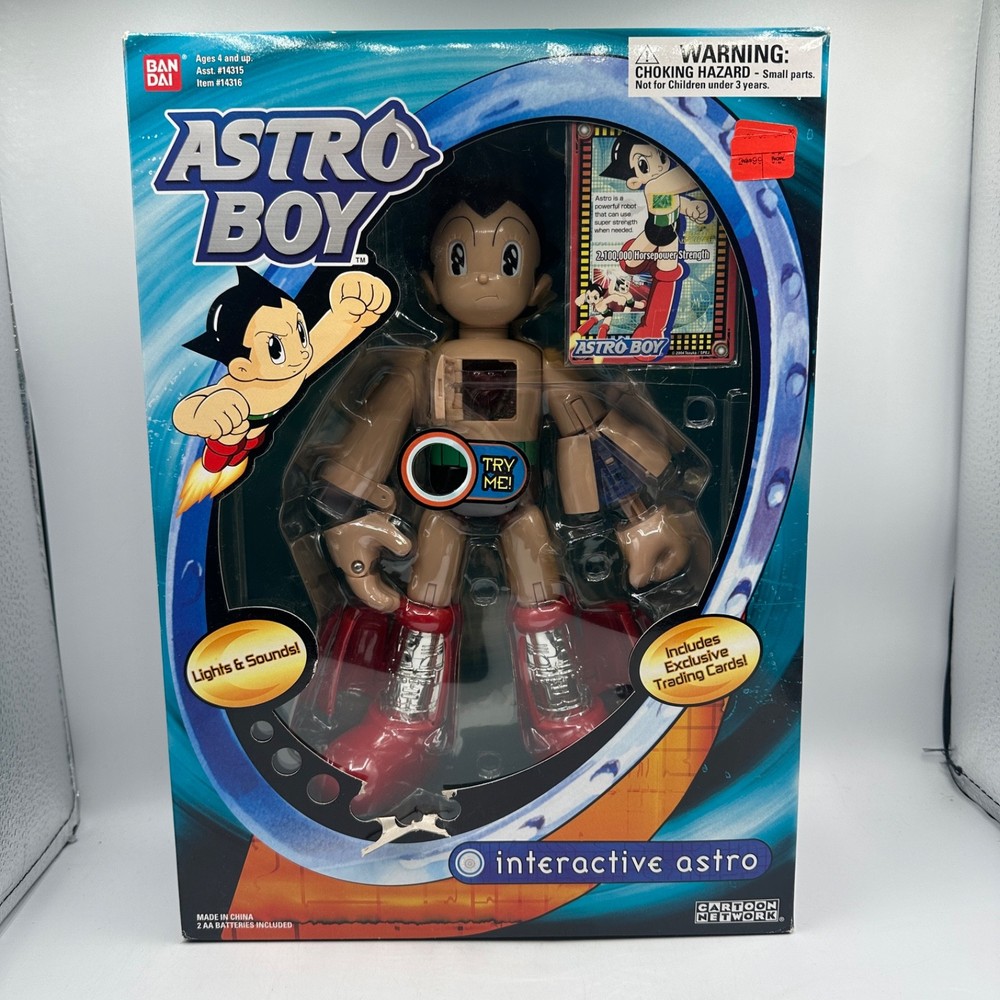 2004 11″ Astro Boy Interactive Astro with Lights and Sounds Bandai NIB
