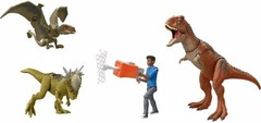 Jurassic World Chaos DARIUS ADVENTURE Pack – 3 DINOSAURS + Net Launcher 🌟NEW🌟