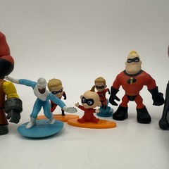 Disney The Incredibles Action Figure Toy Lot Mixed Elastigirl Mole Man Dash More