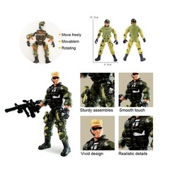Army Men Action Figures,Soldiers Toys for Boys Age 47,Military Playset Action…