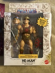 Skeletor Masters of the Universe MOTU Mattel + Sketch Book He Man ( 4 Figures )