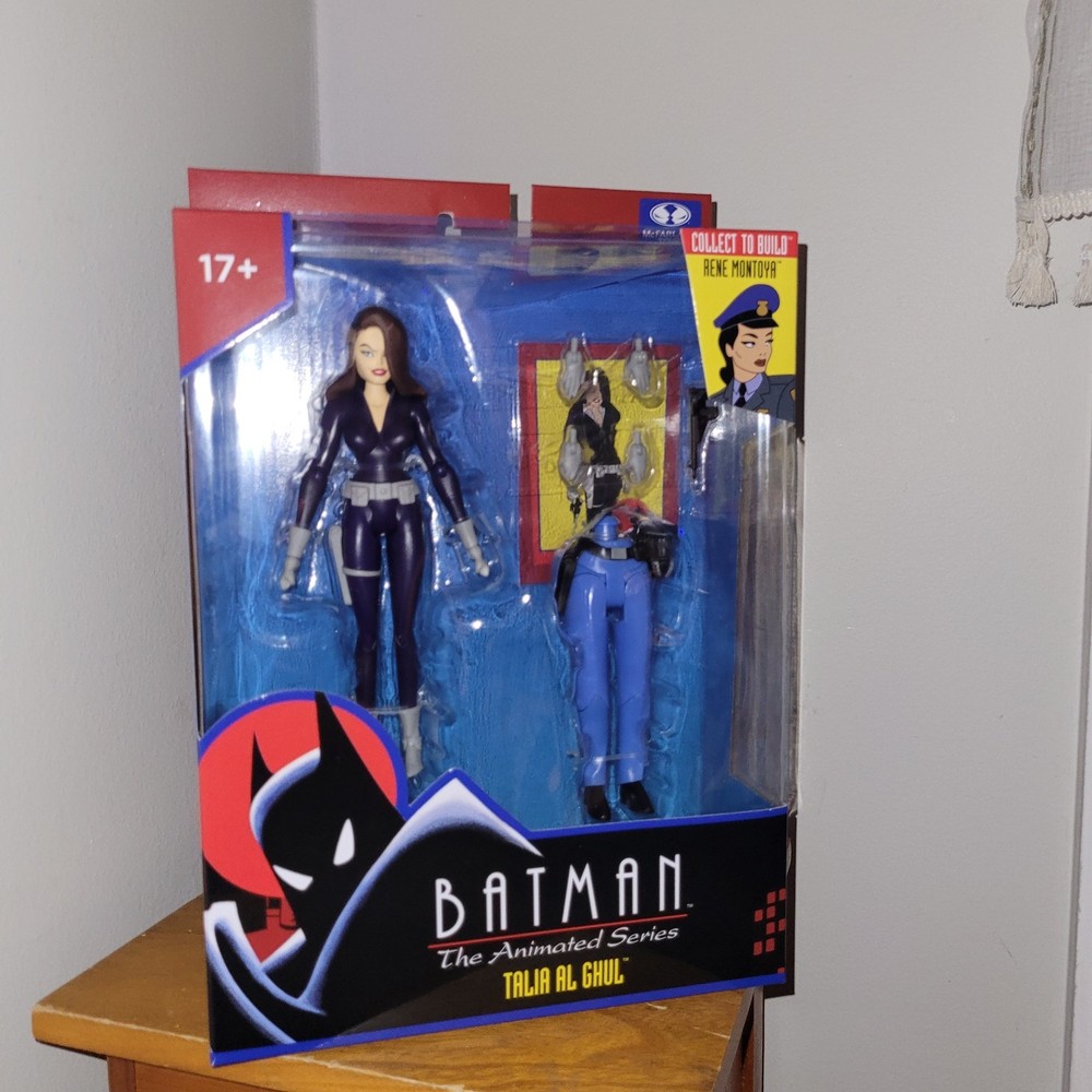 McFARLANE Batman The Animated Series: TALIA AL GHUL w/Rene MONTOYA baf LEGS MiB