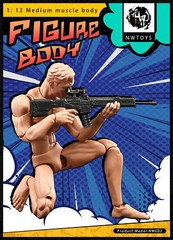 NwToys 1/12 Super Flexible Muscle Body Male Action Figure