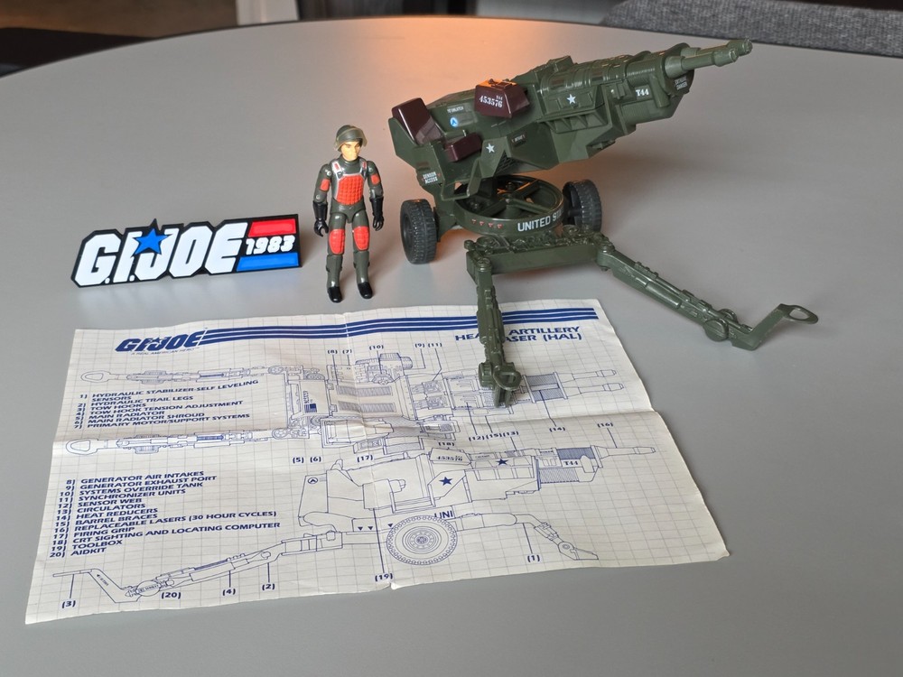Vintage GI Joe HAL with Grandslam and Blueprints 1983 Hasbro