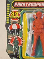ARMY COMMAND PARATROOPER TOY 24″ parachute 2016 Jaru skydiving figure #425 New