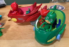 Large PJ Marks Vehicle & Action Figure Toy Lot