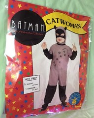 RARE Vintage Catwoman Costume Infant 1-2 Years Ben Cooper Rubies Old Stock 1993