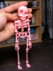 3D Printed Skeleton Figure Full Articulated Joints Halloween Toy Collectible Toy